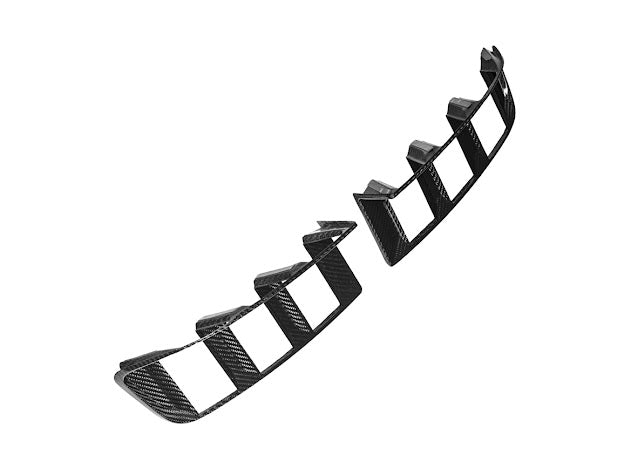 2024-UP FORD MUSTANG S650 | CARBON FIBER REAR TAIL LIGHT TRIM BEZEL COVERS PAIR